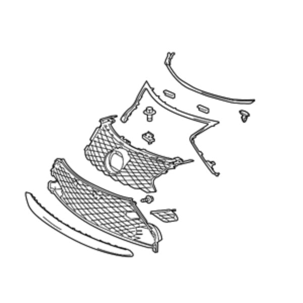 Genuine Lexus 53101-24090 RC Phase 1 F-Sport Front Grille Assembly