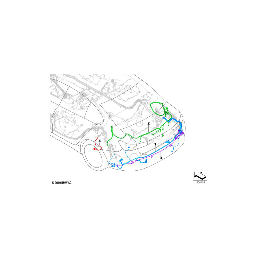 Genuine BMW 61128716973 G20 Set Of Cables, Rear Bumper (Inc. 320i, 318d & 320i 1.6) | ML Performance EU