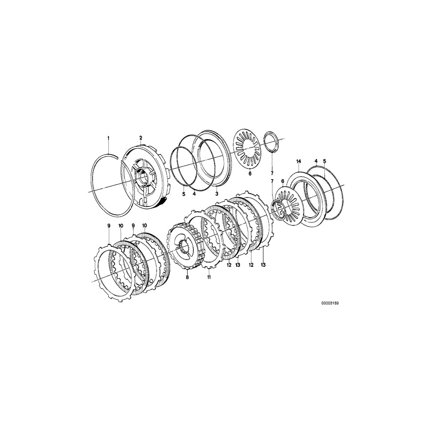 Genuine BMW 24231209824 E23 E24 E34 Outer Disc 1,60 (Inc. 745i, 735i & 535i) | ML Performance EU Car Parts