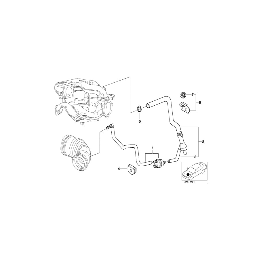 Genuine BMW 11611435988 E46 Air Shut-Off Valve (Inc. 316i 1.9, 318Ci & 318i) | ML Performance EU Car Parts