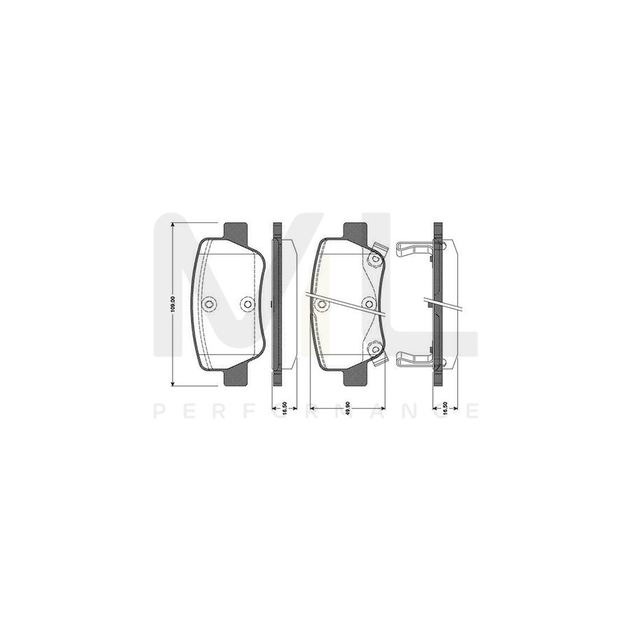 Bosch 0986Tb3096 Brake Pad Set For Toyota Avensis Excl. Wear Warning Contact | ML Performance Car Parts