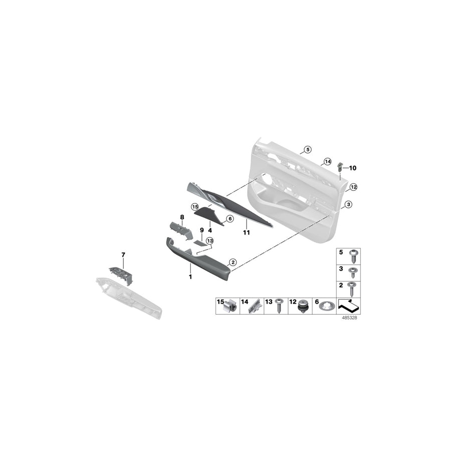 Genuine BMW 51419460224 G32 Trim Cover, Door, Front Right OFFENPORIG (Inc. 630iX, 620dX & 640dX) | ML Performance EU