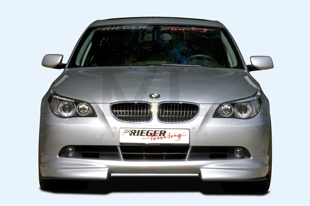 Rieger 00053600 BMW 5 Series E60 E61 Front Splitter 2 | ML Performance EU Car Parts