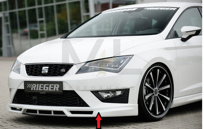 Rieger 00027000 SEAT 5F Front Splitter (Leon FR & Leon Cupra) 1 | ML Performance EU Car Parts