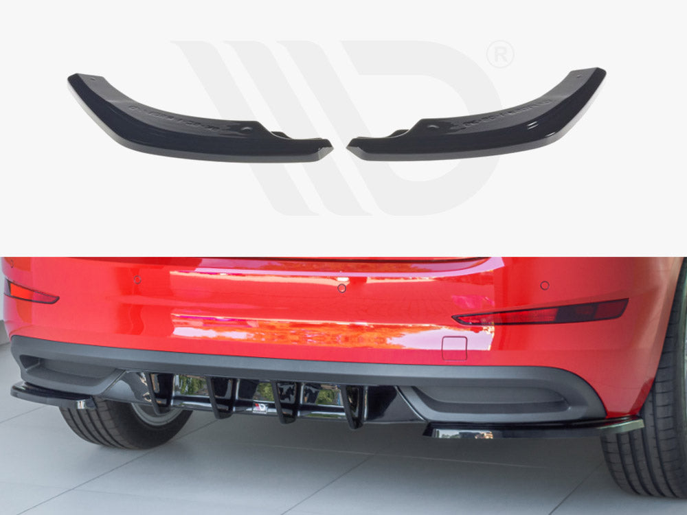 Maxton Design SK-SC-1-RSD1T Rear Side Splitters Skoda Scala (2019-up) | ML Performance UK Car Parts