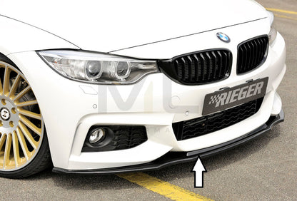 Rieger 00088086 BMW 4 Series F32 F33 F36 Front Splitter 1 | ML Performance EU Car Parts