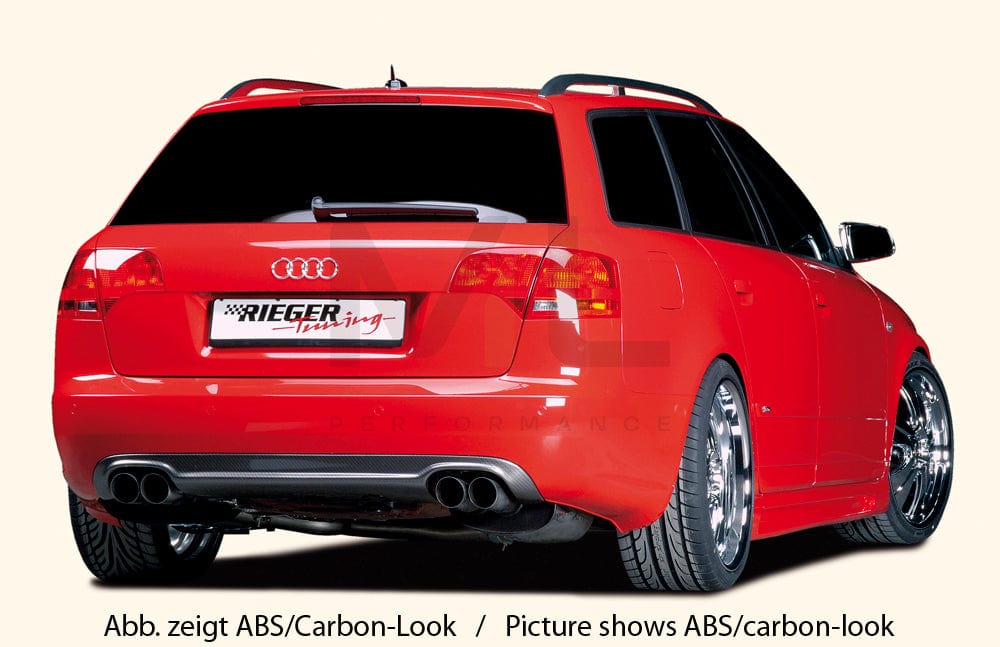 Rieger 00055227 Audi 8E B7 A4 Rear Diffuser 4 | ML Performance EU Car Parts