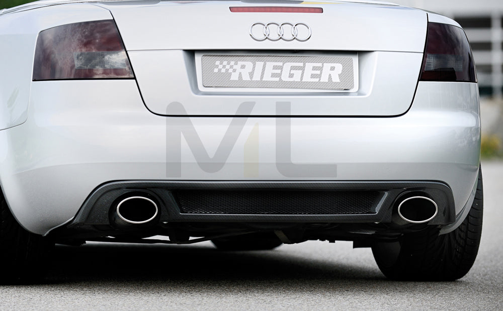 Rieger 00099819 Audi 8H A4 Rear Diffuser 1 | ML Performance EU Car Parts