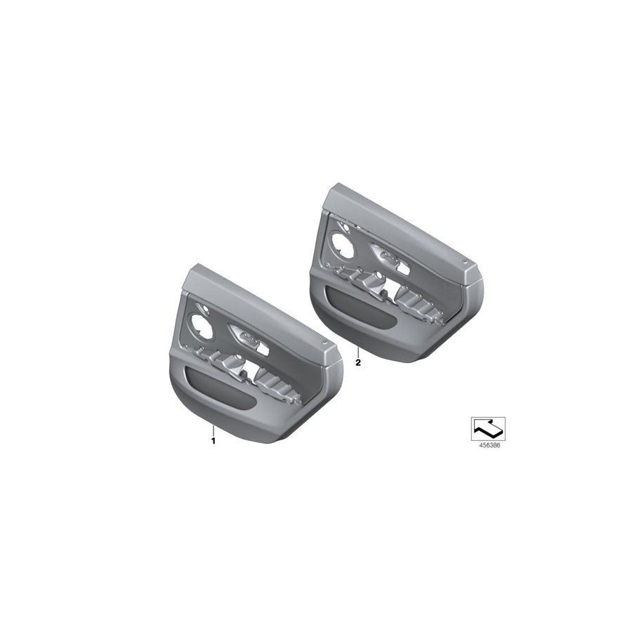 Genuine BMW 51427346347 Door Lining Leather Rear Left ROT/SCHWARZ (Inc. 430d, 428iX & 428i) | ML Performance EU