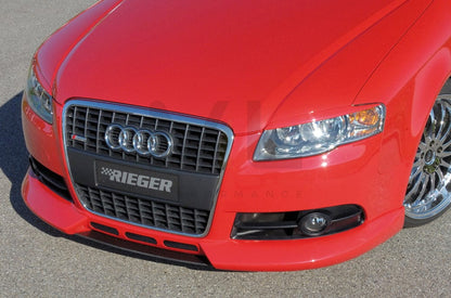 Rieger 00055230 Audi 8E B7 A4 Front Splitter 4 | ML Performance EU Car Parts