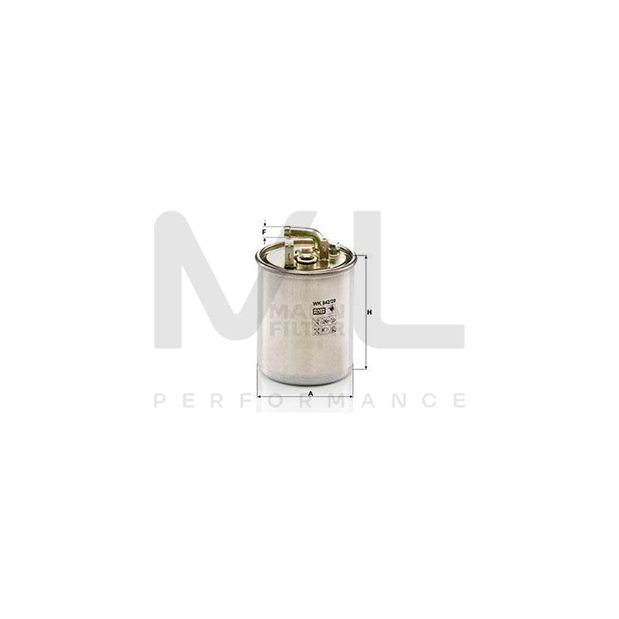 MANN-FILTER WK 842/20 Fuel filter suitable for MERCEDES-BENZ SPRINTER In-Line Filter | ML Performance Car Parts