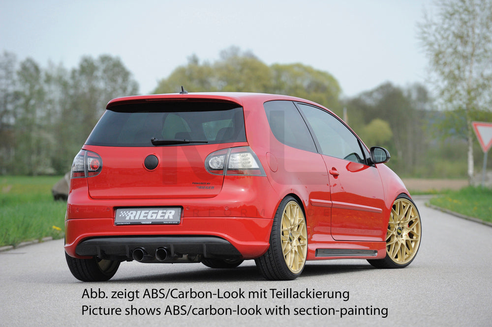 Rieger 00059411 VW Mk5 Golf Rear Diffuser 3 | ML Performance EU Car Parts