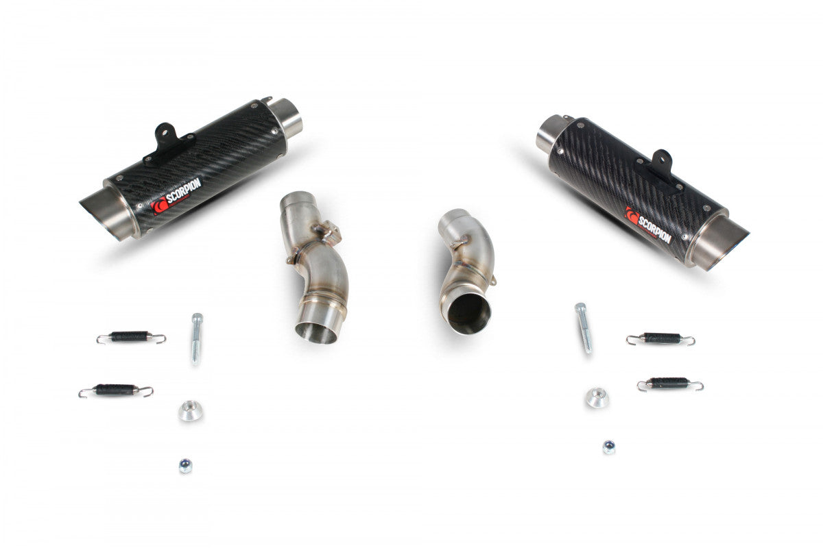 Scorpion KA1008CEM Kawasaki Z1000 Rp1-Gp Slip-On (Pair) - Carbon Fibre Sleeve | ML Performance EU EU