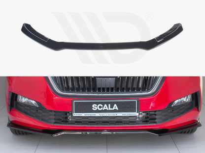 Maxton Design SK-SC-1-FD2T Front Splitter V.2 Skoda Scala (2019-up) | ML Performance UK Car Parts