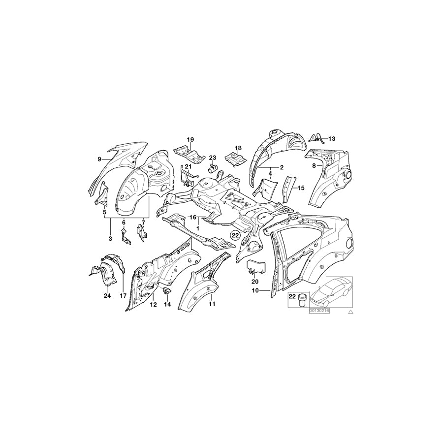 Genuine BMW 41148196386 E46 Fuel Expansion Tank Bracket (Inc. 328i, 320d & M3 CSL) | ML Performance EU Car Parts