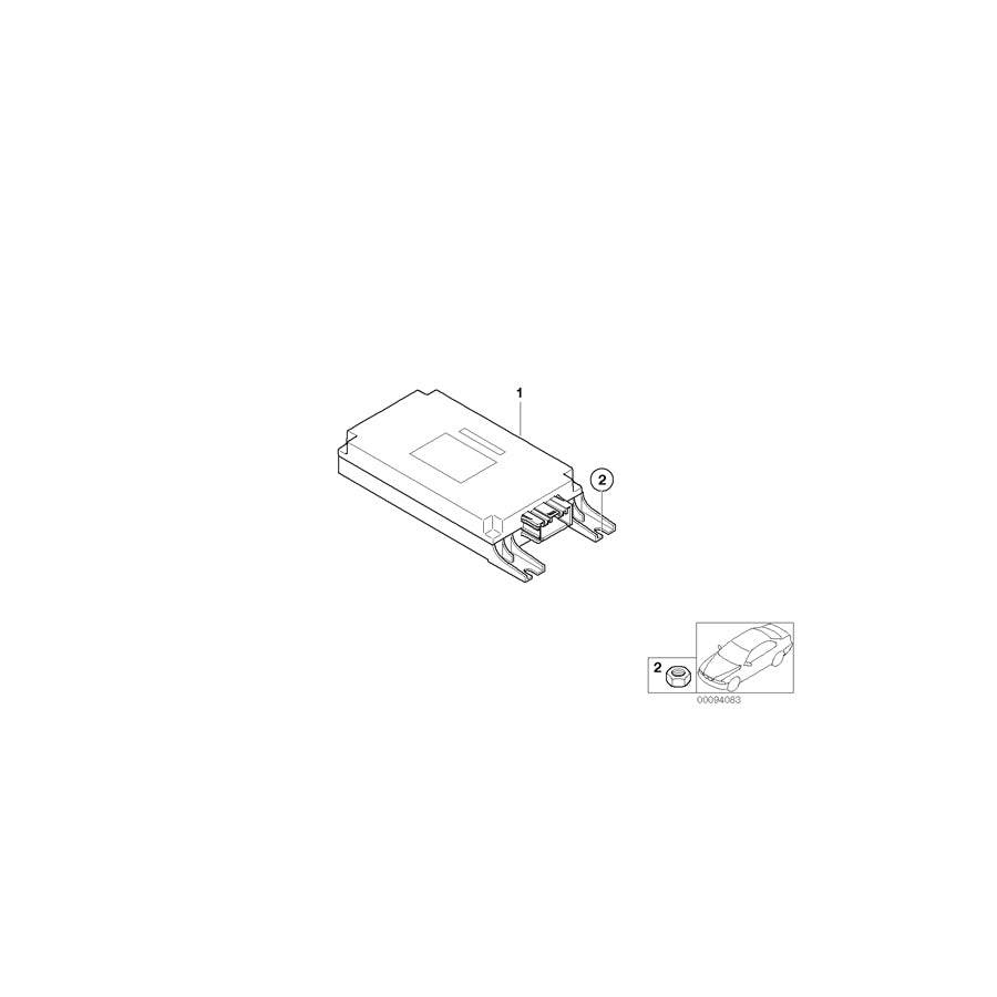 Genuine BMW 84416931985 E66 E67 E65 Control Unit, Voice Input System DEUTSCH (Inc. 745LiS, 745i & 735i) | ML Performance EU Car Parts