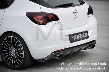 Rieger 00088114 Opel Astra J Rear Diffuser 2 | ML Performance EU Car Parts