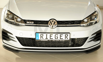 Rieger 00059580 VW Mk7 Golf Front Splitter (GTI, GTD & GTE) 7 | ML Performance EU Car Parts