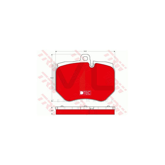 TRW Dtec Cotec Gdb1848Dte Brake Pad Set Prepared For Wear Indicator | ML Performance Car Parts