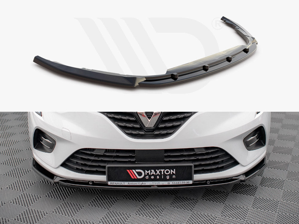 Maxton Design RE-CL-5-FD2T Front Splitter V.2 Renault Clio MK5 (2019-) | ML Performance UK Car Parts