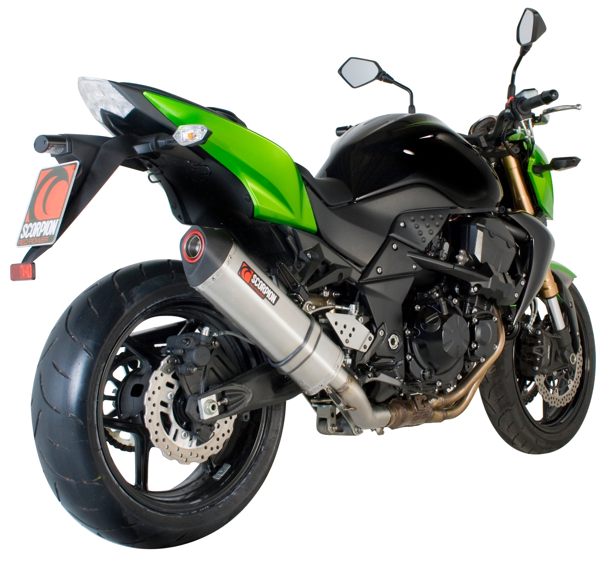 Scorpion RKA78SEO Kawasaki Z750 Serket Parallel Slip-On - Brushed Stainless Steel Sleeve | ML Performance EU EU