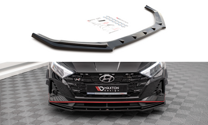 Maxton Design HY-I20-3-N-FD1T Front Splitter V.1 Hyundai I20N MK3 | ML Performance UK Car Parts
