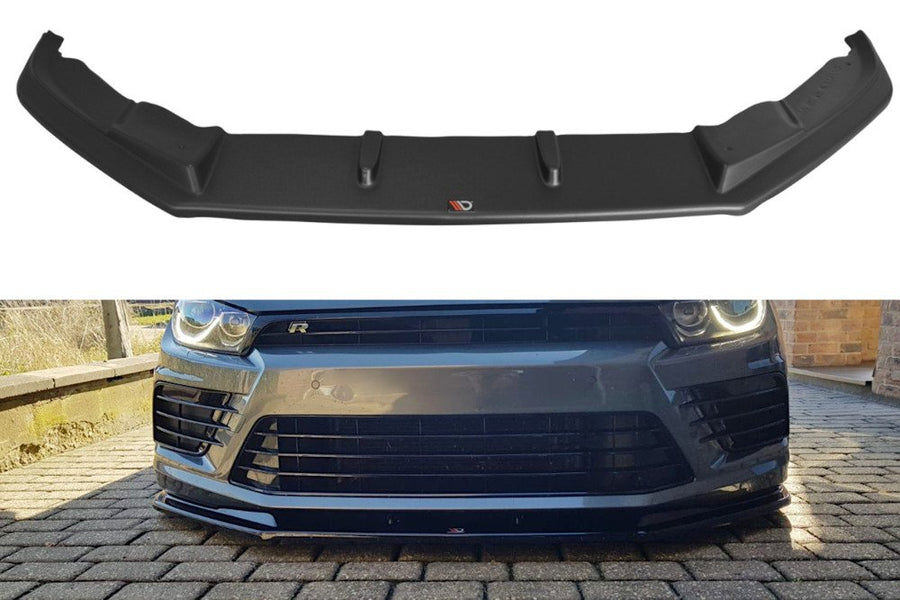 Maxton Design VW-SC-3F-R-FD1T Front Splitter V.1 Volkswagen Scirocco R MK3 (Facelift) | ML Performance UK Car Parts