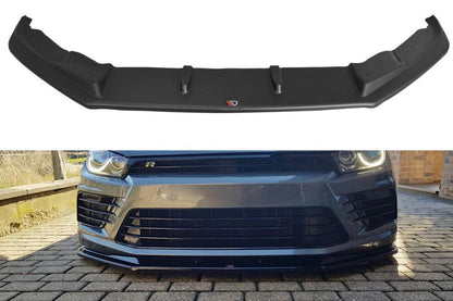 Maxton Design VW-SC-3F-R-FD1T Front Splitter V.1 Volkswagen Scirocco R MK3 (Facelift) | ML Performance UK Car Parts