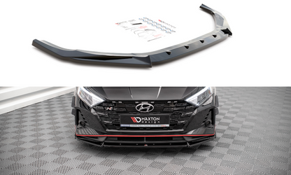 Maxton Design HY-I20-3-N-FD2T Front Splitter V.2 Hyundai I20N MK3 | ML Performance UK Car Parts