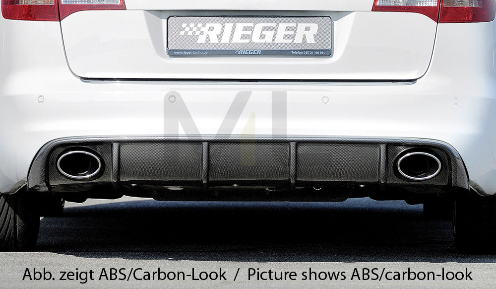 Rieger 00055335 Audi 4F A6 Rear Diffuser 1 | ML Performance EU Car Parts