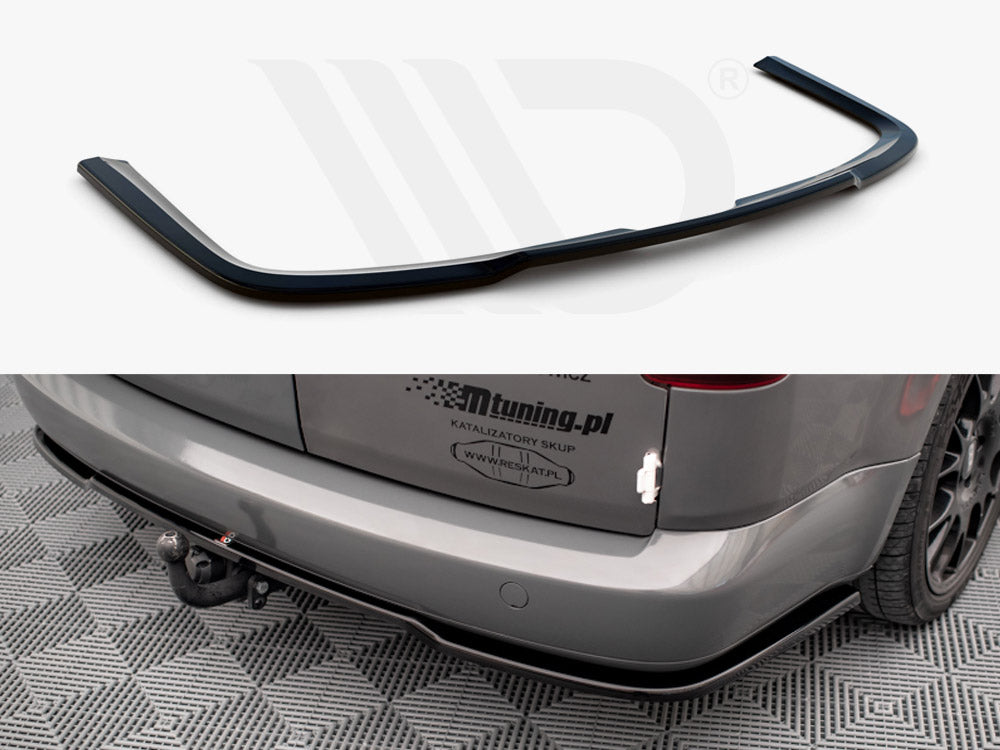 Maxton Design VW-CA-3F-RD1T Central Rear Splitter VW Caddy Long MK3 Facelift | ML Performance UK Car Parts