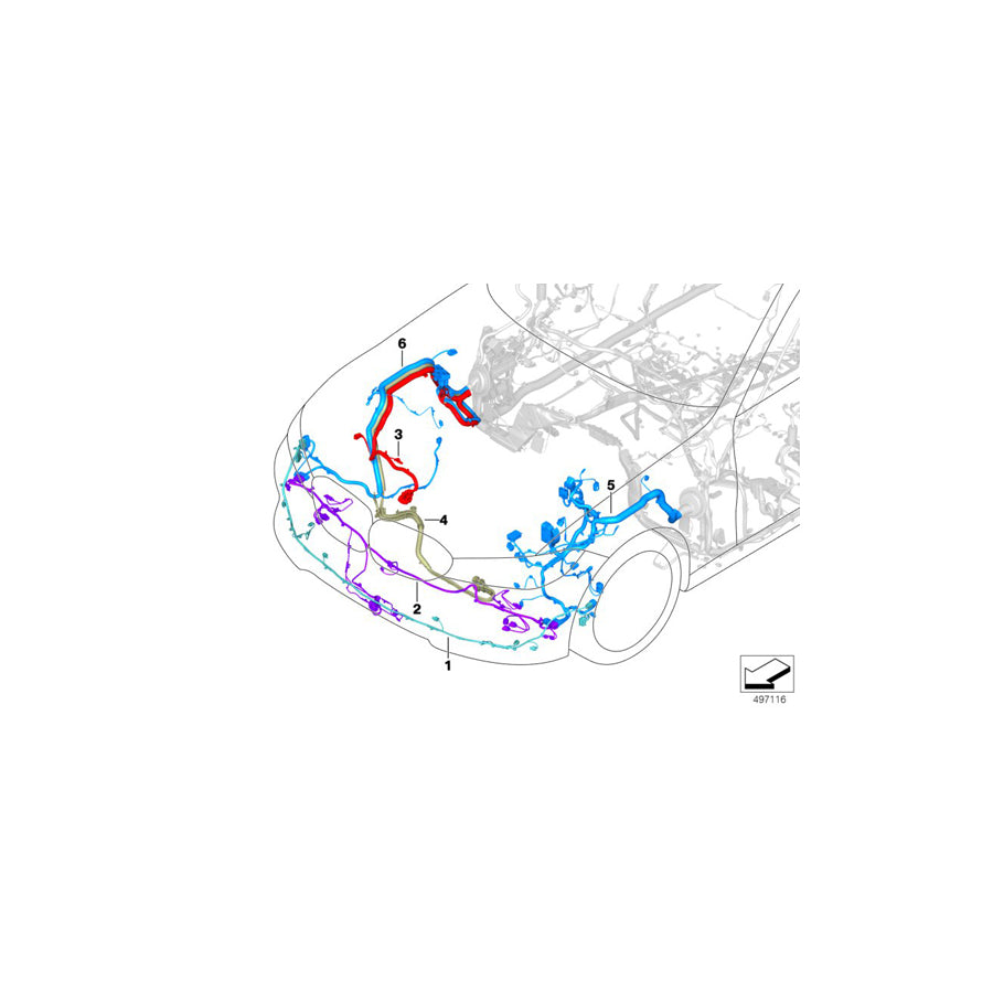 Genuine BMW 61129835620 G20 G21 Front Right Repair Wiring Set (Inc. 320iX, 320i 1.6 & M340i) | ML Performance EU