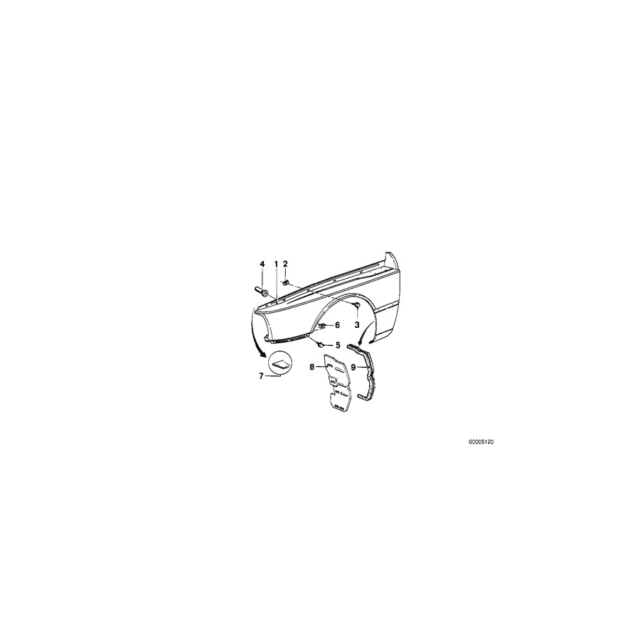 Genuine BMW 41351834745 E12 Side Panel, Front Left (Inc. 528i & 530i) | ML Performance EU Car Parts