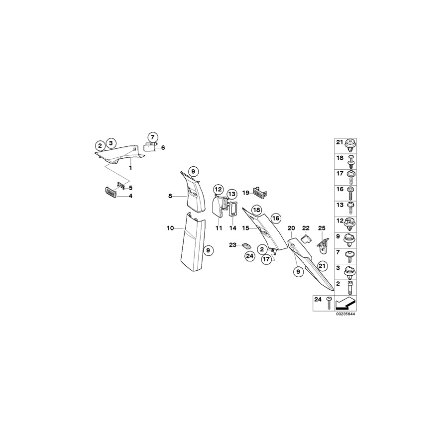 Genuine BMW 51436952694 E70 Fresh Air Grille, Right (Inc. X5 50iX, X5 35iX & X5 3.0si) | ML Performance EU