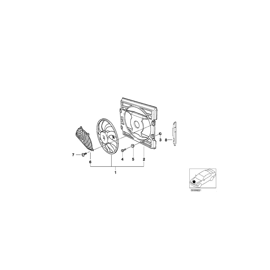 Genuine BMW 64548384057 E52 Left Compression Frame Sealing (Inc. ALPINA V8 & Z8) | ML Performance EU Car Parts