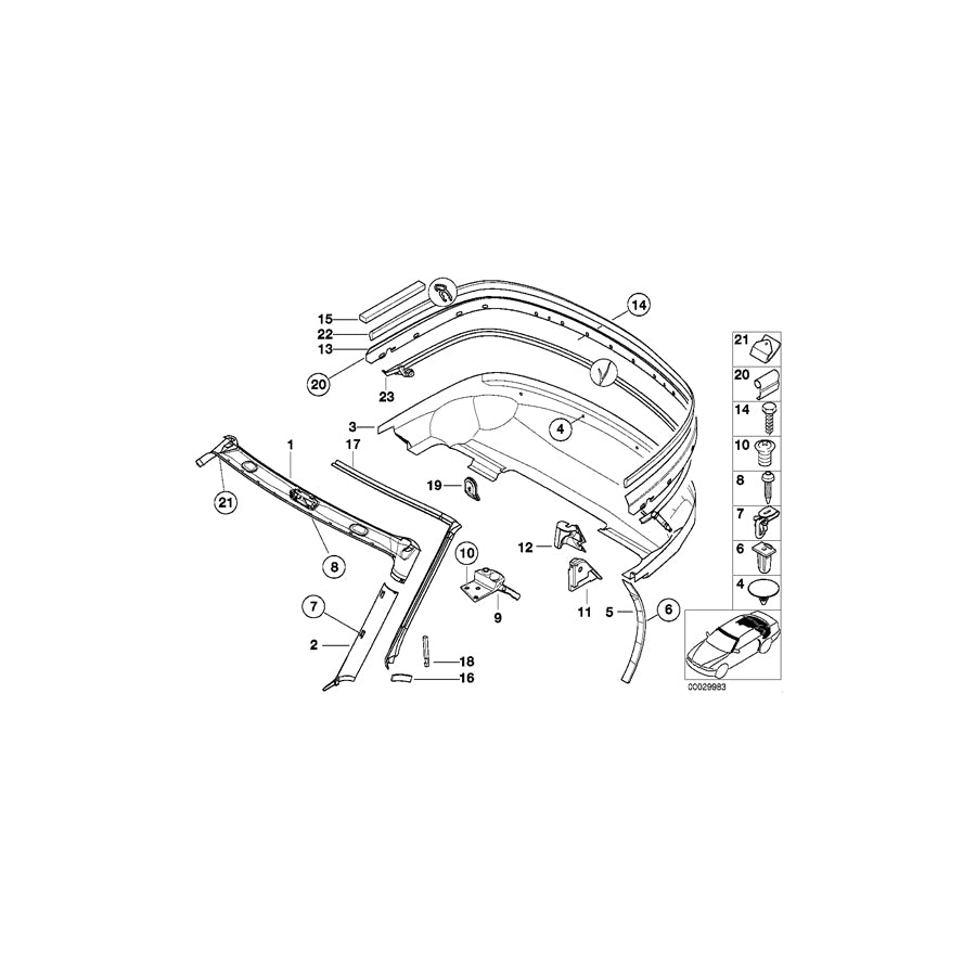 Genuine BMW 51448400520 E36 Cover, Windscreen Panel, Top SCHWARZ (Inc. Z3 M, Z3 2.0 & Z3 1.9) | ML Performance EU Car Parts
