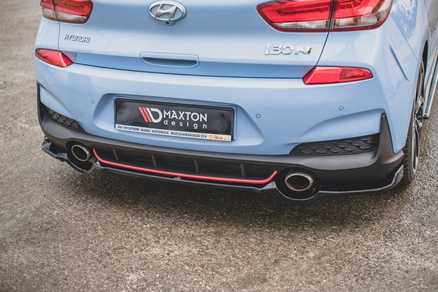 Maxton Design Hyundai I30N MK3 Hatchback Central Rear Splitter