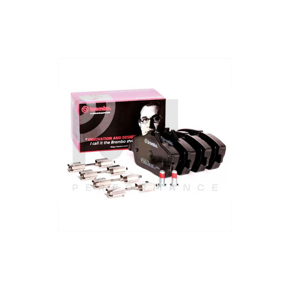 Brembo P 06 034 Brake Pad Set Prepared For Wear Indicator, With Brake Caliper Screws | ML Performance Car Parts