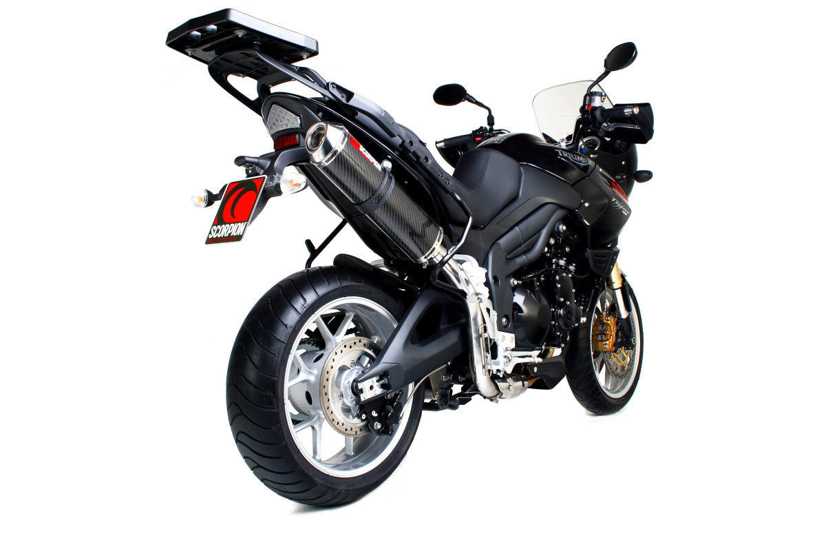 Scorpion ETR63CEO Triumph Tiger 1050 Factory Oval Slip-On - Carbon Fibre Sleeve | ML Performance EU EU