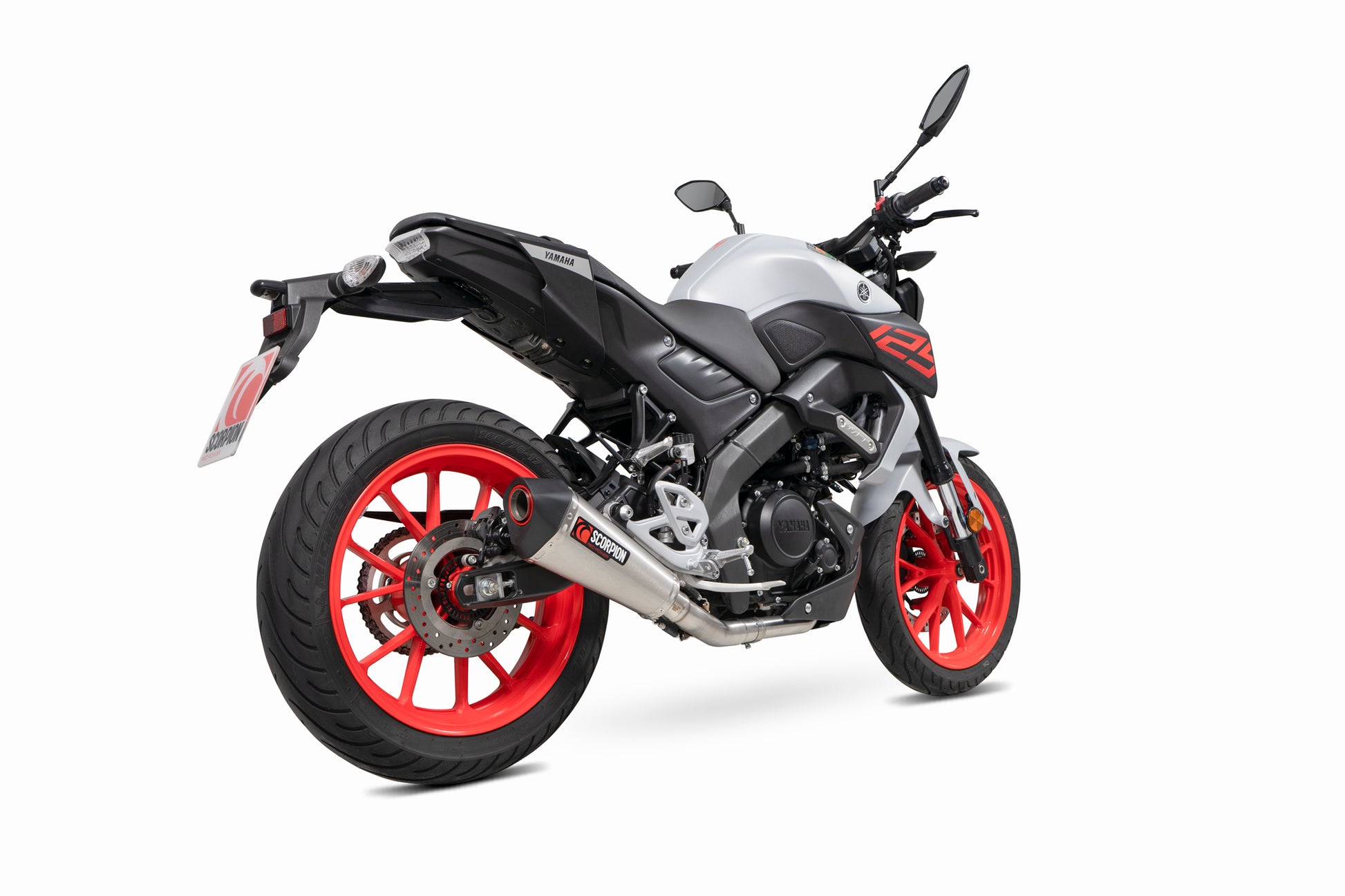Scorpion RYA118SYSSEO Yamaha MT-125 Euro 4 Serket Taper Full System - Brushed Stainless Steel Sleeve | ML Performance EU EU