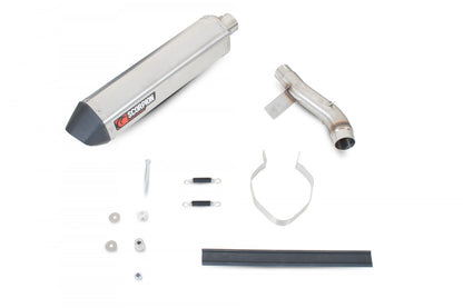 Scorpion RHA100SEO Honda CBF600 Serket Parallel Slip-On - Brushed Stainless Steel Sleeve | ML Performance EU EU