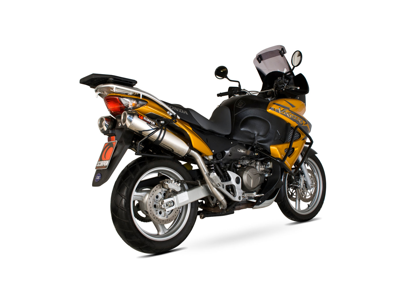 Scorpion EHA68SEO Honda XL1000 V Vardero Factory Oval Slip-On (Pair) - Polished Stainless Steel Sleeve | ML Performance EU EU