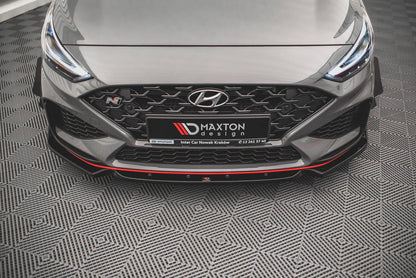 Maxton Design Hyundai I30N MK3 Facelift Hatchback / Fastback Front Splitter + Flaps V.1
