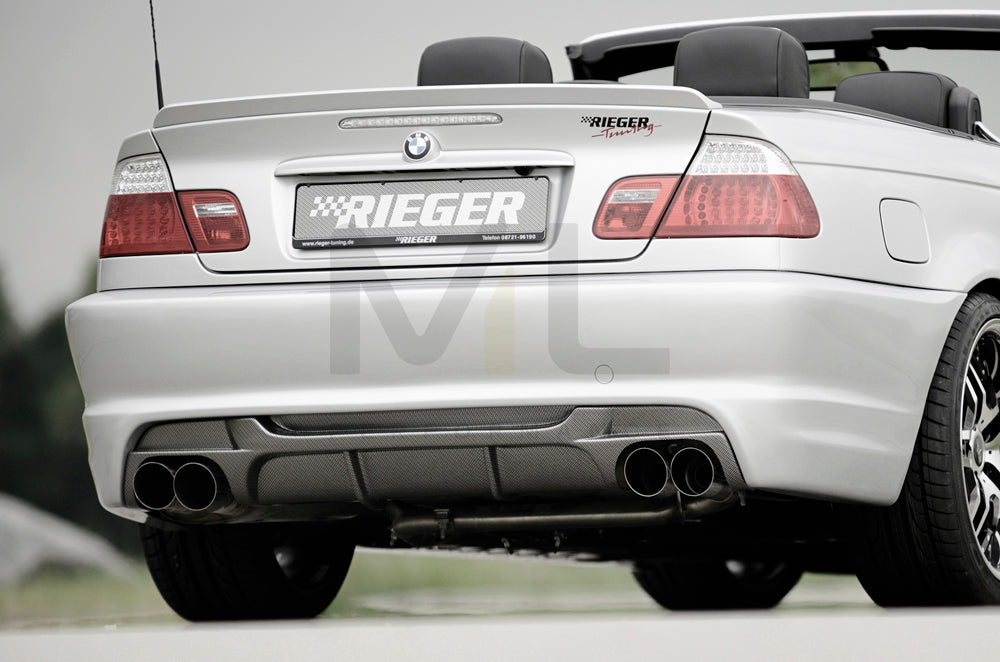 Rieger 00050248 BMW 3 Series E46 Rear Bumper 1 | ML Performance EU Car Parts