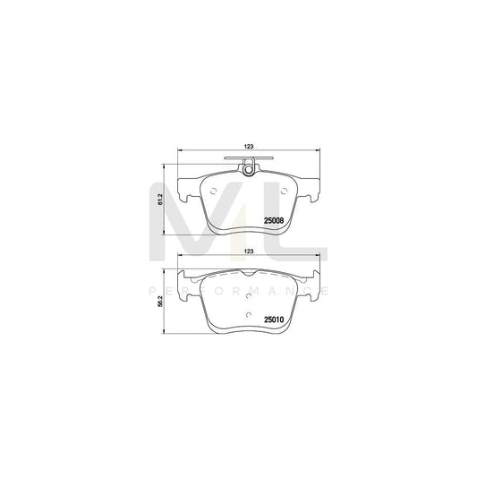 Hella 8DB 355 020-271 Brake Pad Set Not Prepared For Wear Indicator | ML Performance Car Parts