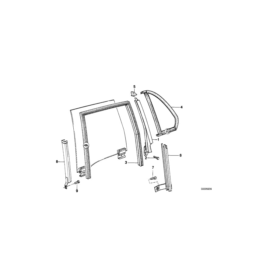 Genuine BMW 41521961879 E30 Guide Rail Front Left (Inc. 316i, 324d & 325ix) | ML Performance EU Car Parts