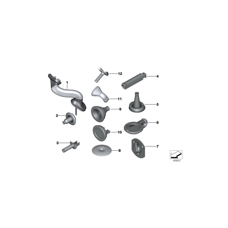 Genuine BMW 61139249593 E71 Grommet, Trunk Lid (Inc. X6 50iX, X6 35dX & X6 M) | ML Performance EU