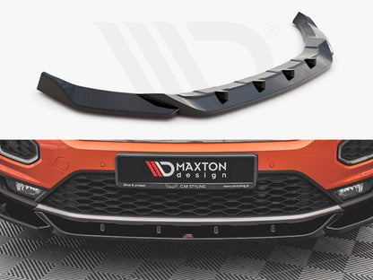 Maxton Design VW-T-ROC-1-FD1T Front Splitter V.1 VW T-roc MK1 | ML Performance UK Car Parts