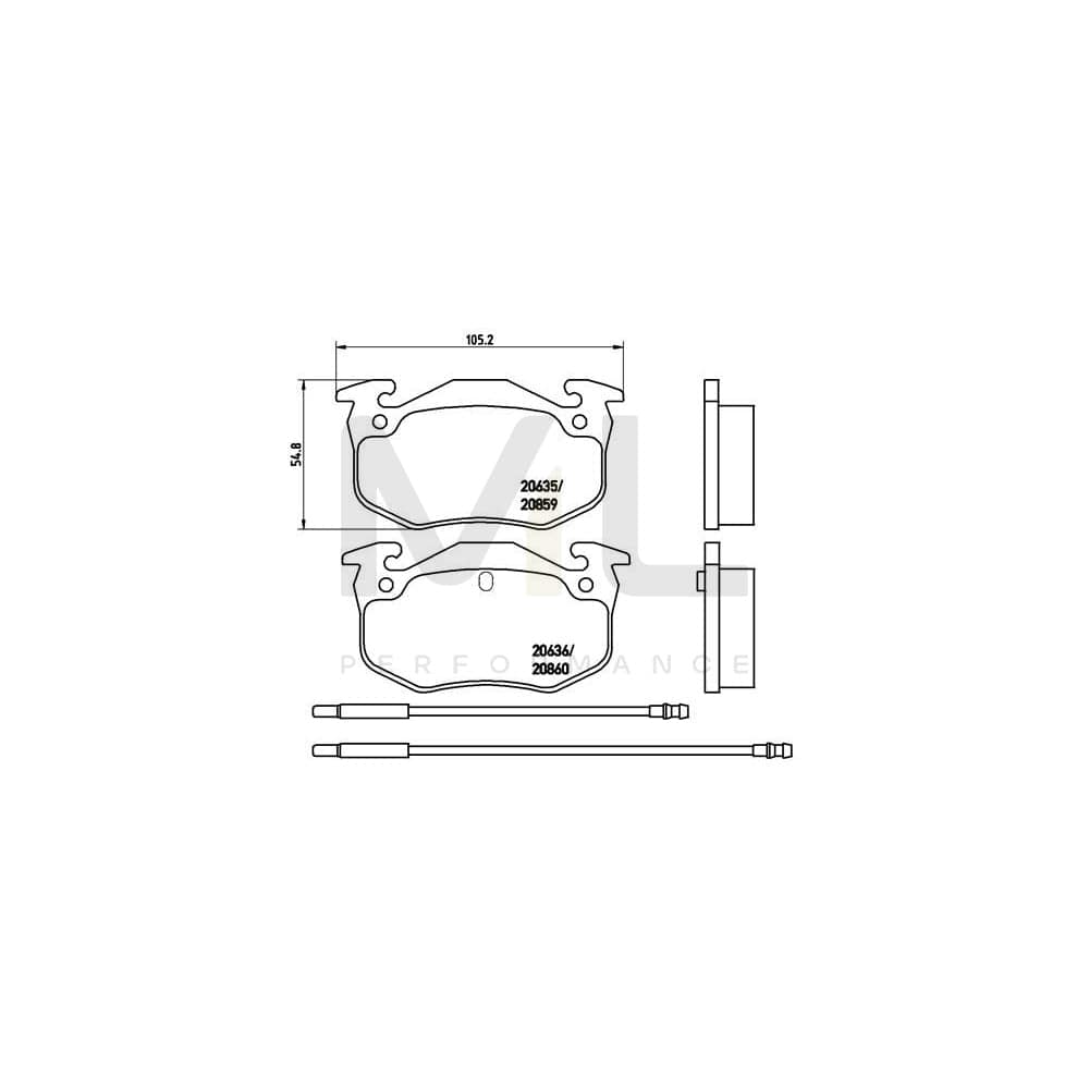 Brembo P 61 029 Brake Pad Set | ML Performance Car Parts