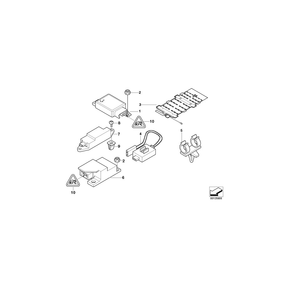 Genuine BMW 61138377222 E38 E52 E39 Covering Cap 50POL. Z CODE (Inc. 725tds, 520i & 523i) | ML Performance EU